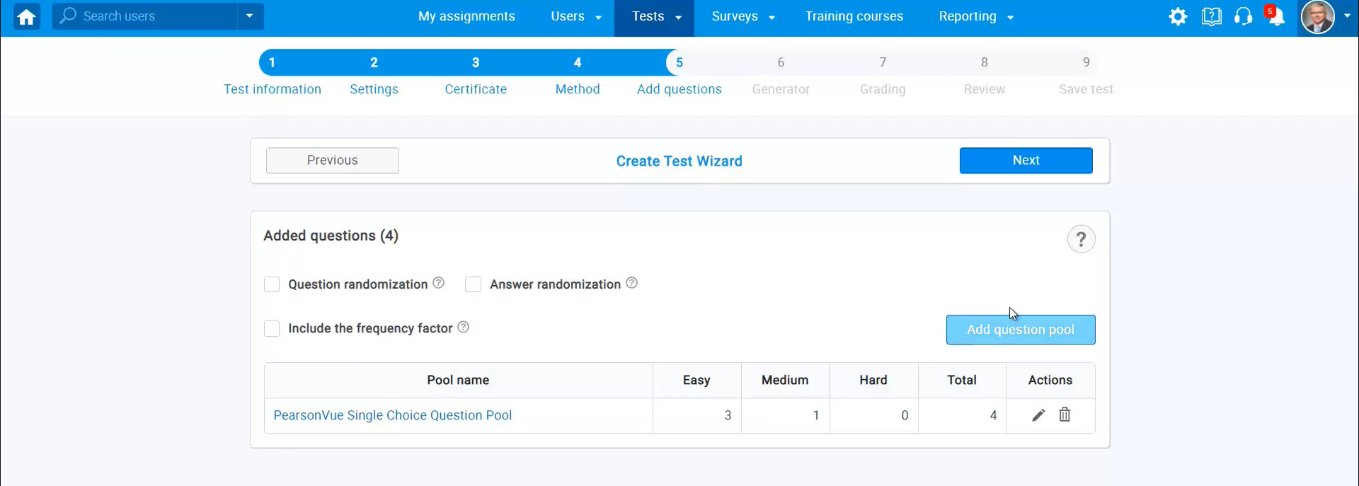 How To Create An Exam For Pearsonvue Integration Youtestme 1985