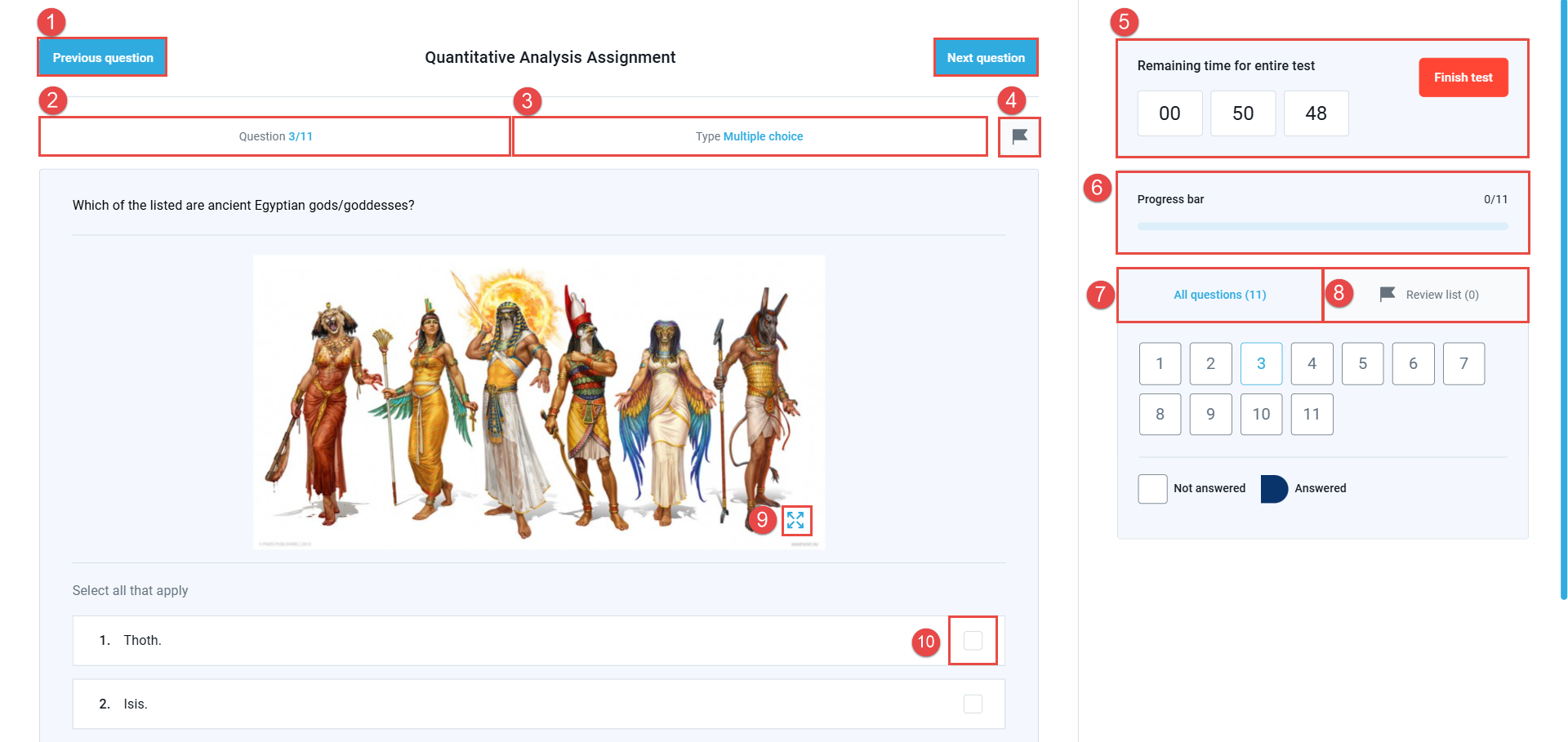 Exam map - Question with attachment - revisiting enabled