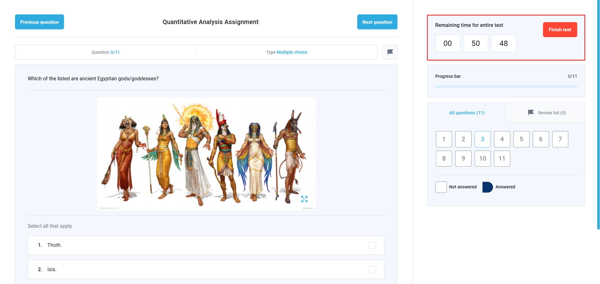 Test Duration Types - Time to answer All questions candidate perspective